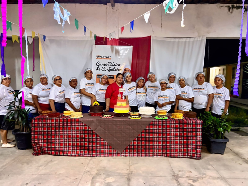 Curso Bsico de Confeiteiro, promovido pelo projeto Qualifica+ Construindo o Futuro!